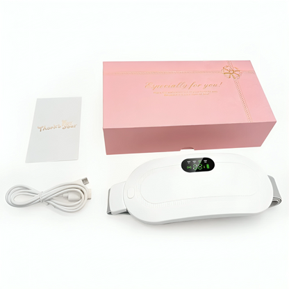 Heating and warming uterine vibration massage device